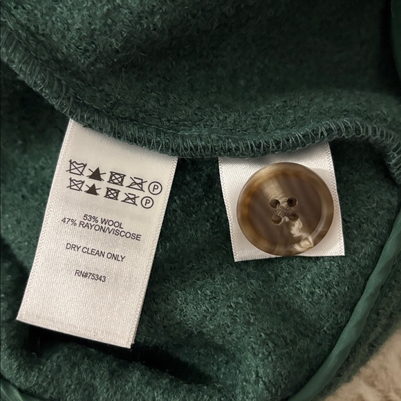 Joie Wool Blend Shirt Jacket Green Button Front Size 1X NWT - Picture 6 of 10